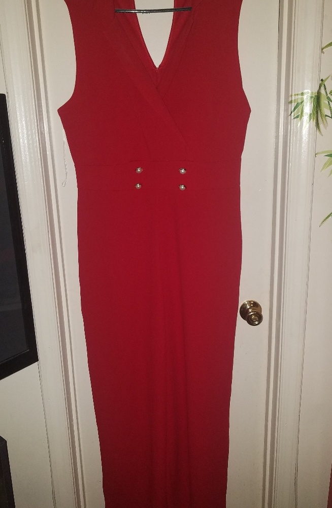 Red jumpsuit